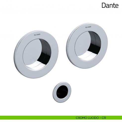 Maniglia per porta scorrevole Dante Olivari cromo lucido