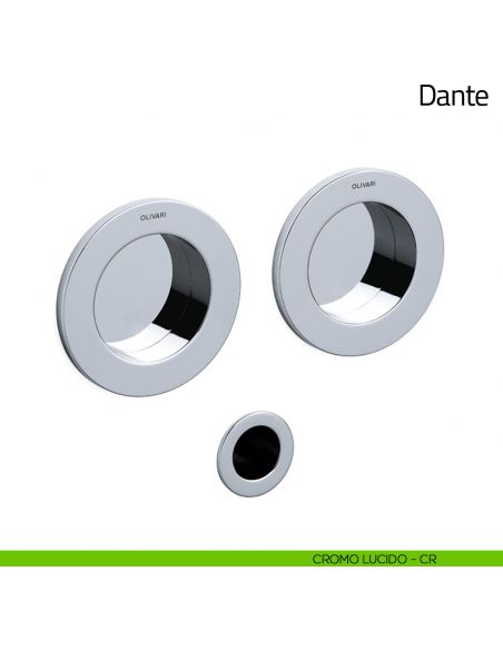 Maniglia per porta scorrevole Dante Olivari cromo lucido