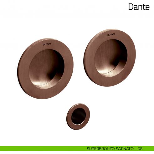 Maniglia per porta scorrevole Dante Olivari superbronzo satinato