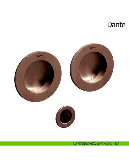 Maniglia per porta scorrevole Dante Olivari superbronzo satinato