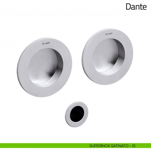 Maniglia per porta scorrevole Dante Olivari superinox satinato