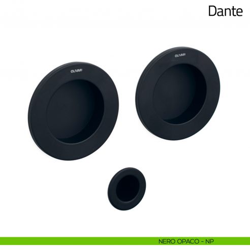 Maniglia per porta scorrevole Dante Olivari nero opaco