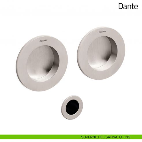 Maniglia per porta scorrevole Dante Olivari supernichel satinato