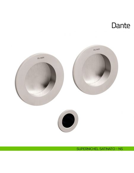 Maniglia per porta scorrevole Dante Olivari supernichel satinato