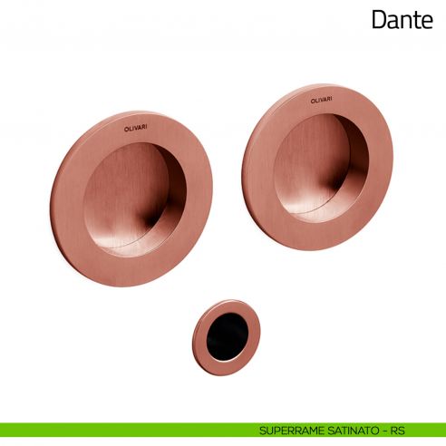 Maniglia per porta scorrevole Dante Olivari superrame satinato