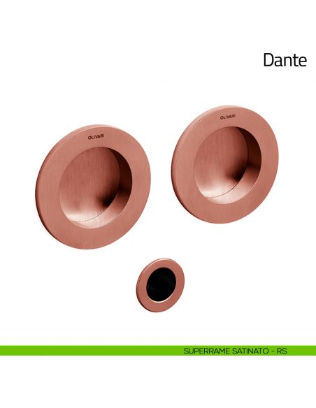 Maniglia per porta scorrevole Dante Olivari superrame satinato