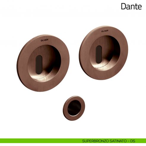 Maniglia per porta scorrevole Dante Olivari superbronzo satinato