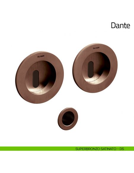 Maniglia per porta scorrevole Dante Olivari superbronzo satinato