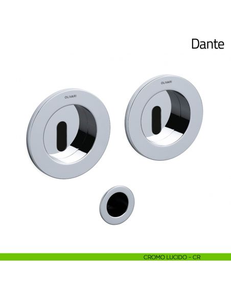 Maniglia per porta scorrevole Dante Olivari cromo lucido