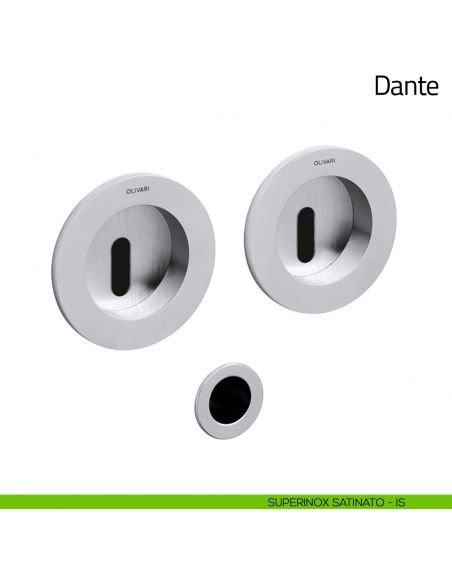 Maniglia per porta scorrevole Dante Olivari superinox satinato