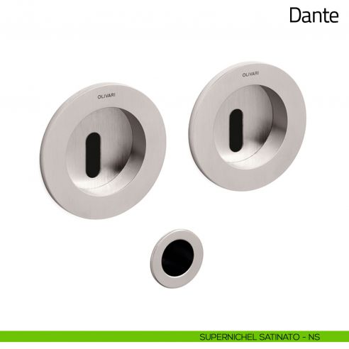 Maniglia per porta scorrevole Dante Olivari supernichel satinato