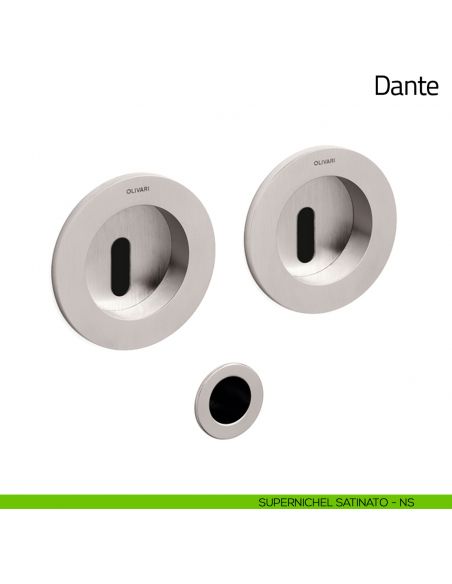 Maniglia per porta scorrevole Dante Olivari supernichel satinato