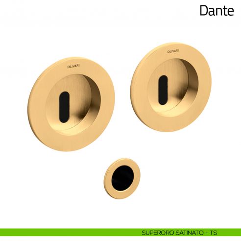 Maniglia per porta scorrevole Dante Olivari superoro satinato