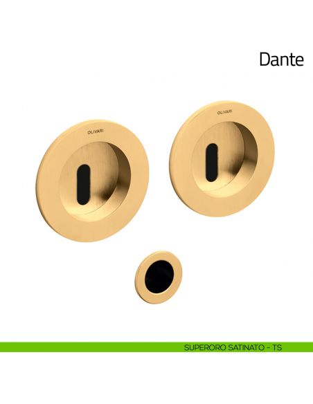 Maniglia per porta scorrevole Dante Olivari superoro satinato