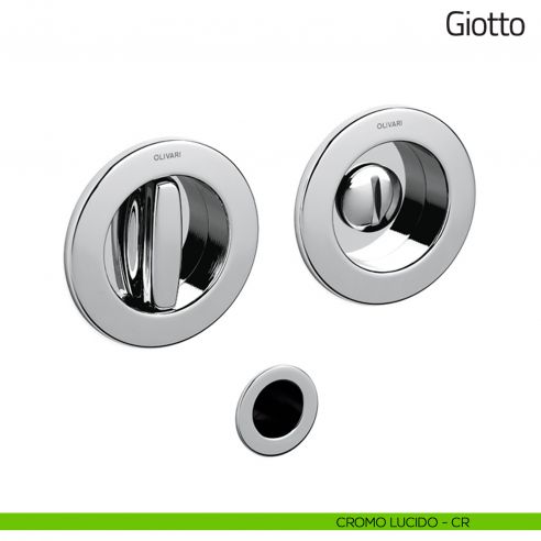 Maniglia per porta scorrevole Giotto Olivari cromo lucido