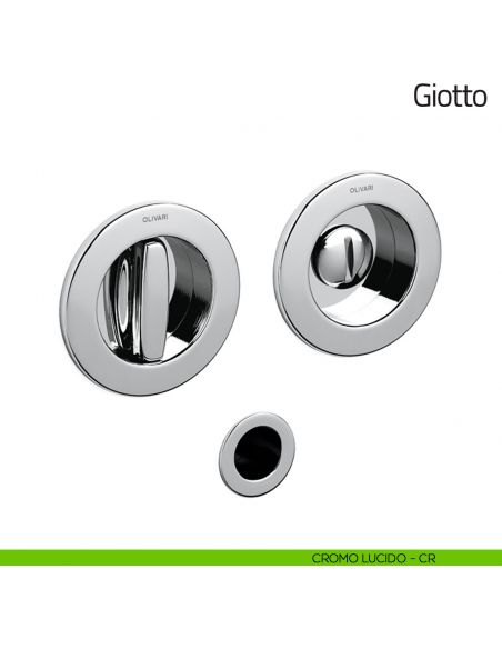 Maniglia per porta scorrevole Giotto Olivari cromo lucido