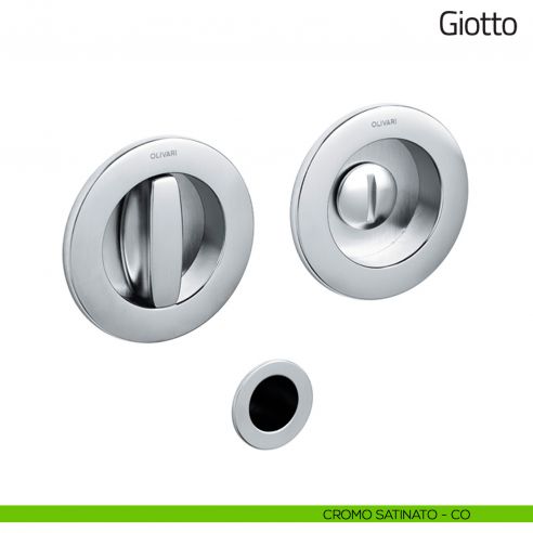 Maniglia per porta scorrevole Giotto Olivari cromo satinato