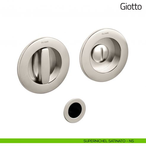 Maniglia per porta scorrevole Giotto Olivari supernichel satinato