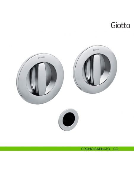 Maniglia per porta scorrevole Giotto Olivari cromo satinato