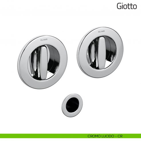 Maniglia per porta scorrevole Giotto Olivari cromo lucido