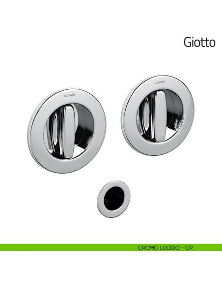 Maniglia per porta scorrevole Giotto Olivari cromo lucido