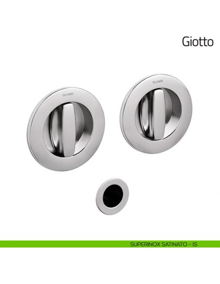 Maniglia per porta scorrevole Giotto Olivari superinox satinato