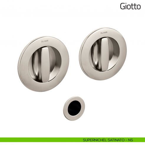 Maniglia per porta scorrevole Giotto Olivari supernichel satinato