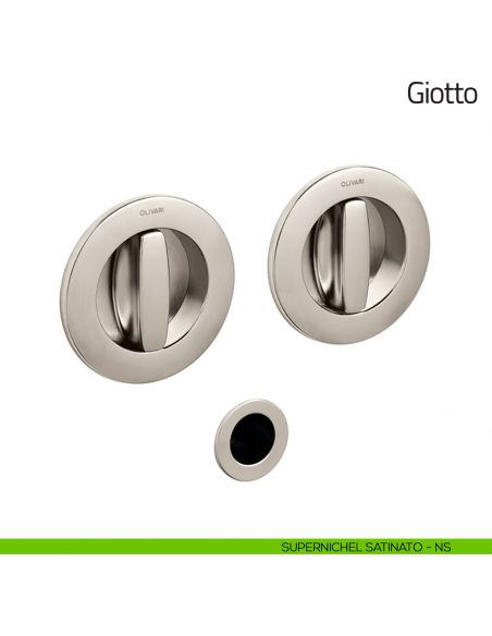 Maniglia per porta scorrevole Giotto Olivari supernichel satinato