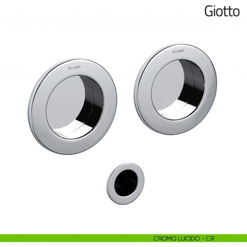 Maniglia per porta scorrevole Giotto Olivari cromo lucido
