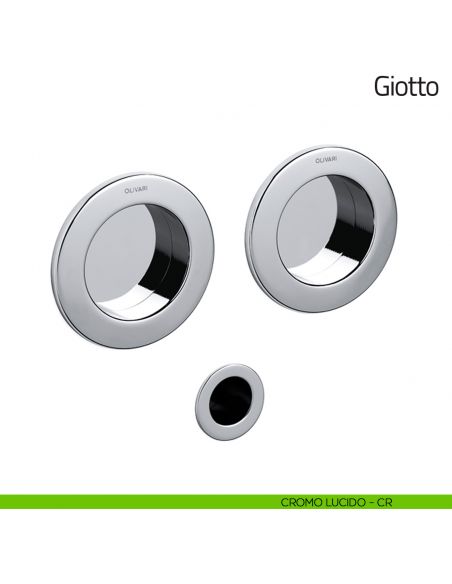 Maniglia per porta scorrevole Giotto Olivari cromo lucido