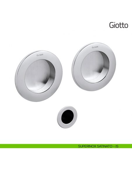 Maniglia per porta scorrevole Giotto Olivari superinox satinato