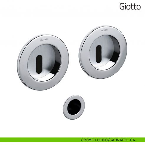 Maniglia per porta scorrevole Giotto Olivari cromo lucido/satinato