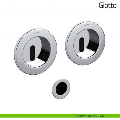 Maniglia per porta scorrevole Giotto Olivari cromo lucido