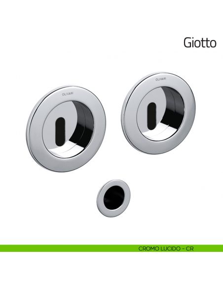 Maniglia per porta scorrevole Giotto Olivari cromo lucido