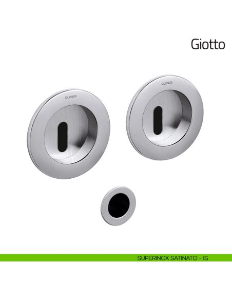 Maniglia per porta scorrevole Giotto Olivari superinox satinato