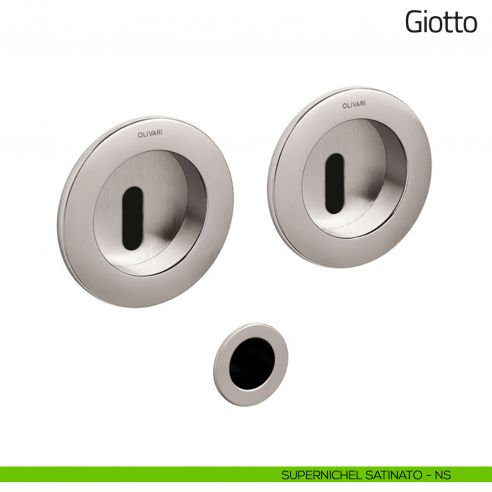 Maniglia per porta scorrevole Giotto Olivari supernichel satinato