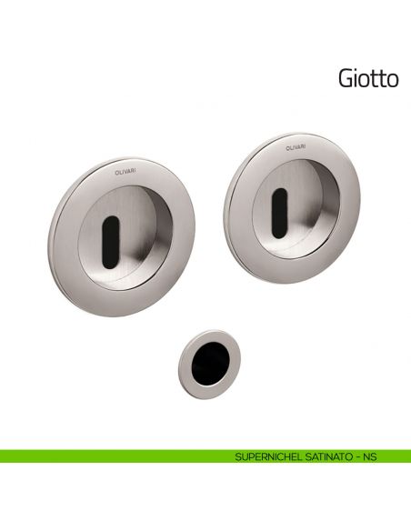 Maniglia per porta scorrevole Giotto Olivari supernichel satinato