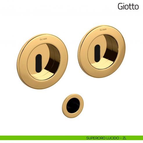 Maniglia per porta scorrevole Giotto Olivari superoro lucido