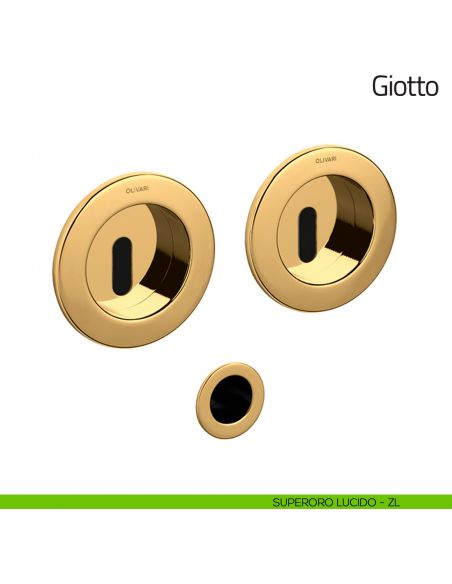Maniglia per porta scorrevole Giotto Olivari superoro lucido