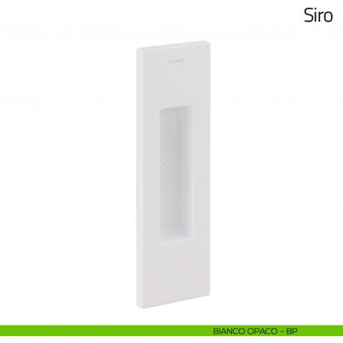 Maniglia per porta scorrevole Siro Olivari senza foro chiave bianco opaco