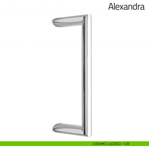 Maniglione per porta Alexandra Olivari zancato cromo lucido