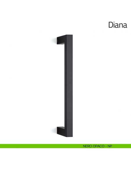 Maniglione per porta Diana Olivari nero opaco