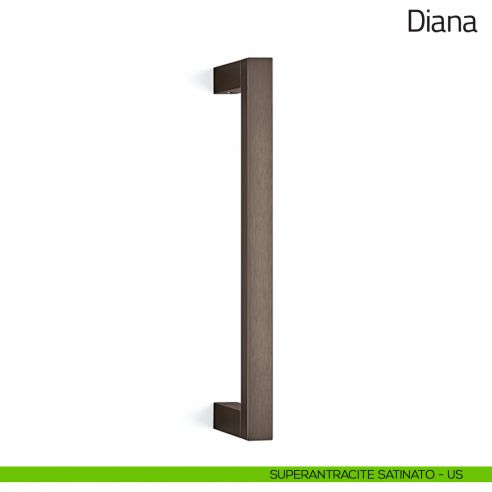 Maniglione per porta Diana Olivari superantracite satinato
