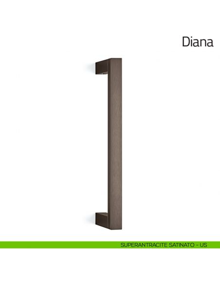 Maniglione per porta Diana Olivari superantracite satinato