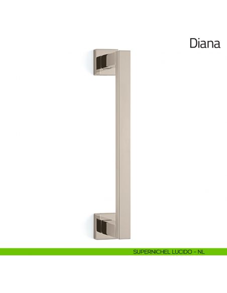Maniglione per porta Diana Olivari supernichel lucido