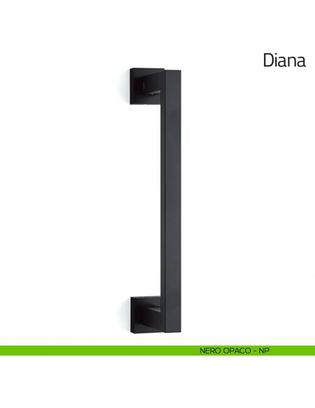 Maniglione per porta Diana Olivari nero opaco