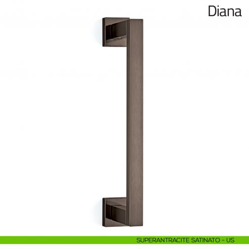 Maniglione per porta Diana Olivari superantracite satinato