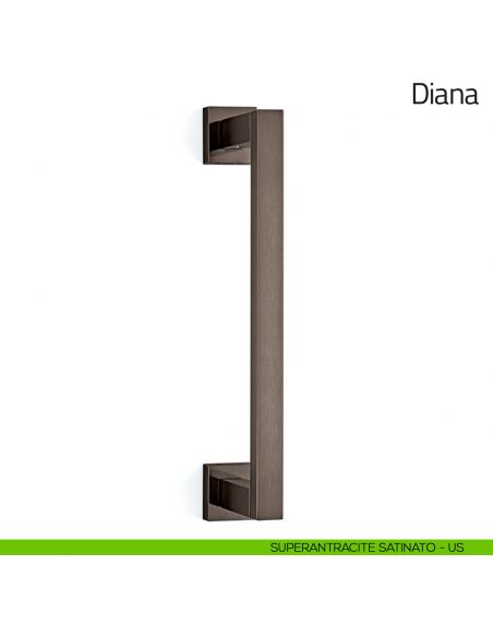 Maniglione per porta Diana Olivari superantracite satinato