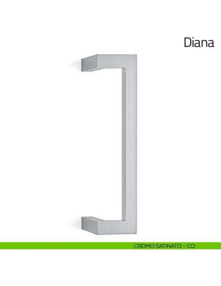 Maniglione per porta Diana Olivari zancato cromo satinato
