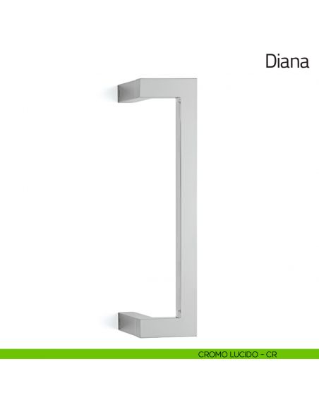 Maniglione per porta Diana Olivari zancato cromo lucido